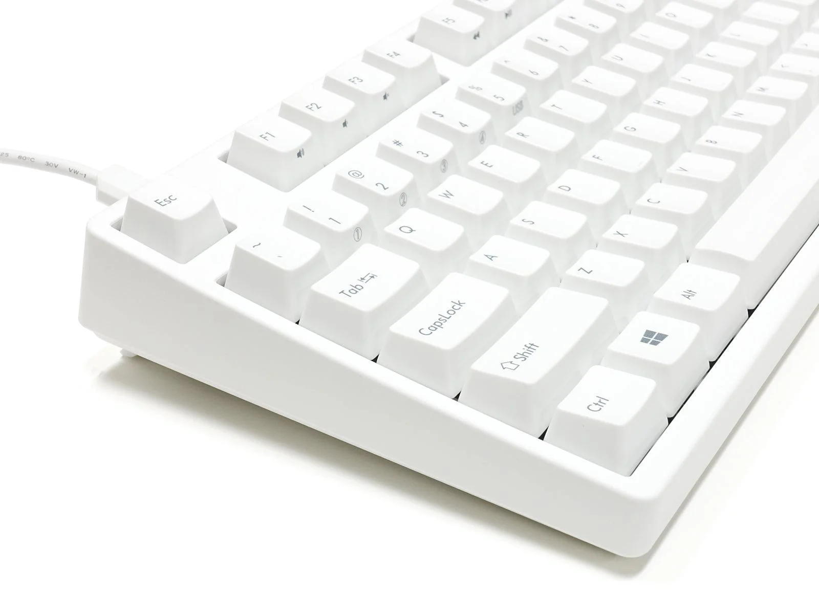 Filco Majestouch Convertible 2 Hakua Tenkeyless 87 US ASCII Mechanical Keyboard White (MX Red Switch) (FKBC87MRL/EMW2) - Image 9