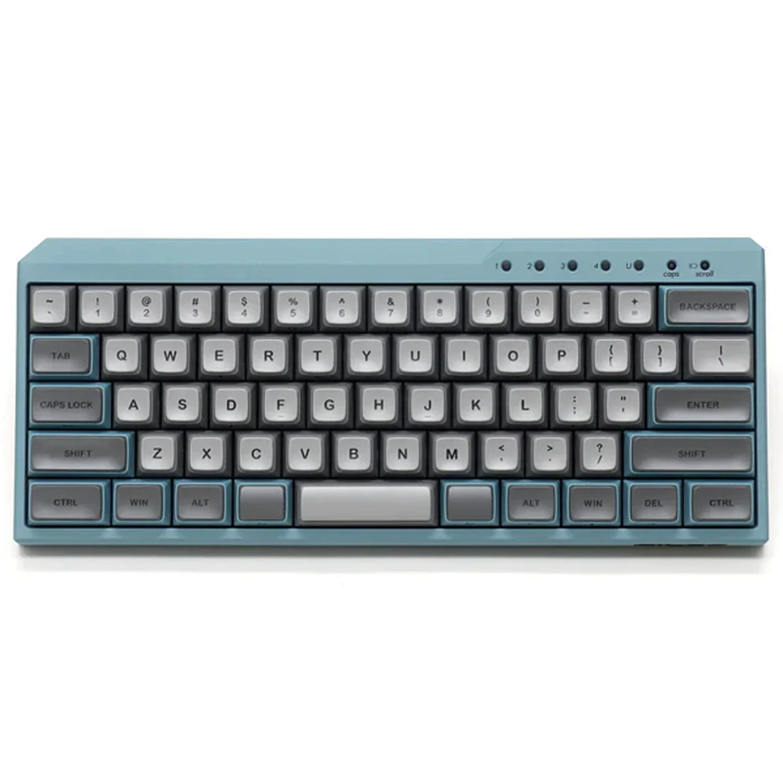 Filco Majestouch MINILA-R Convertible Double Shot PBT 63 US ASCII Mechanical Keyboard ASAGI (MX Blue Switch) (FFBTR63MC/EAG)