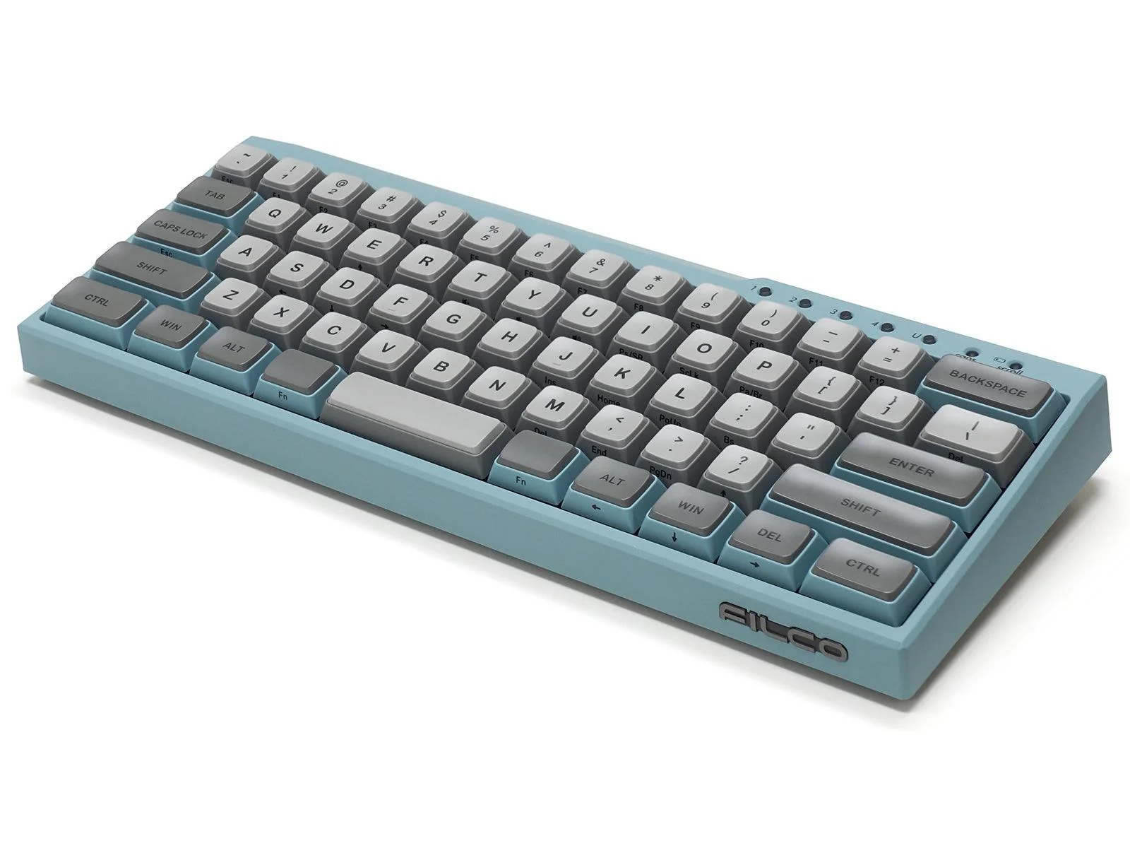 Filco Majestouch MINILA-R Convertible Double Shot PBT 63 US ASCII Mechanical Keyboard ASAGI (MX Blue Switch) (FFBTR63MC/EAG) - Image 6