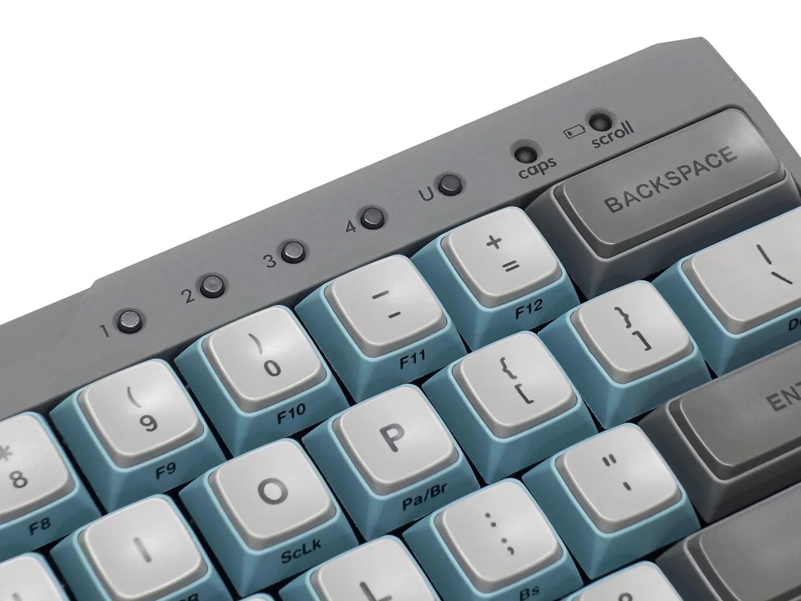 Filco Majestouch MINILA-R Convertible Double Shot PBT 63 US ASCII Mechanical Keyboard Sky Gray (MX Blue Switch) (FFBTR63MC/ESG) - Image 15