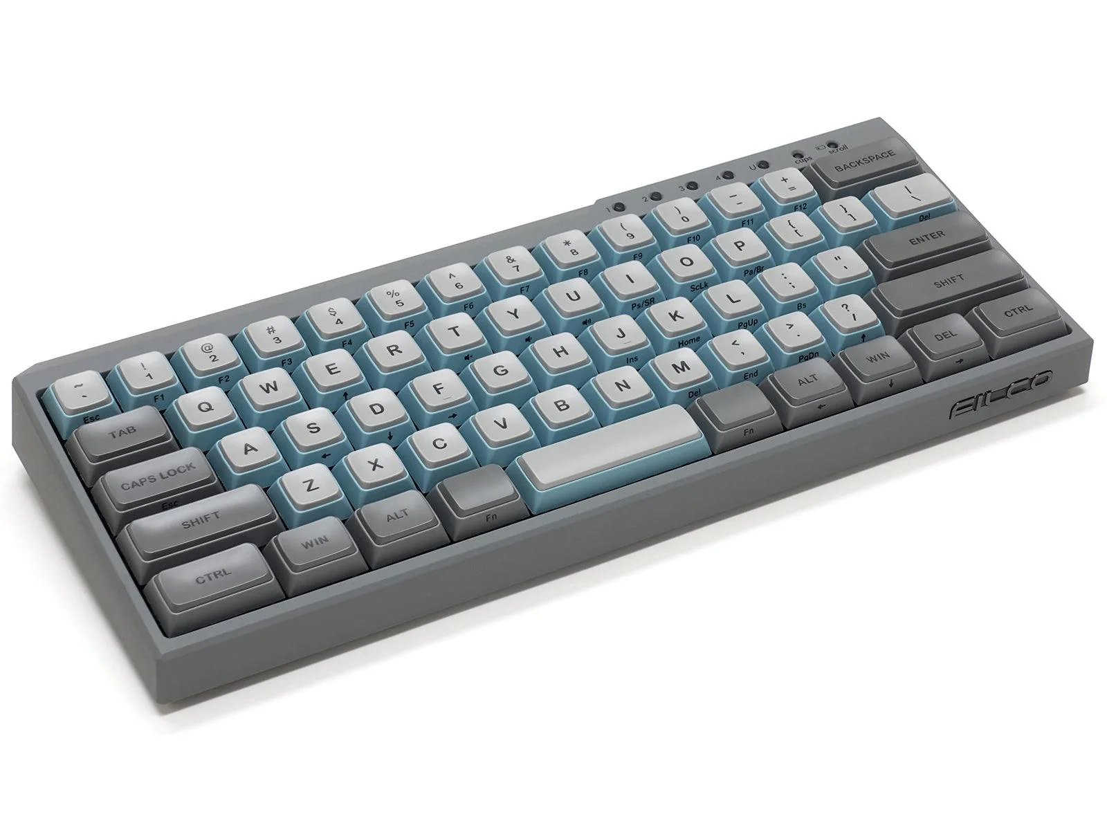 Filco Majestouch Minila-R Convertible Double Shot PBT 63 US ASCII Mechanical Keyboard Sky Gray (MX Red Switch) (FFBTR63MRL/ESG) - Image 10