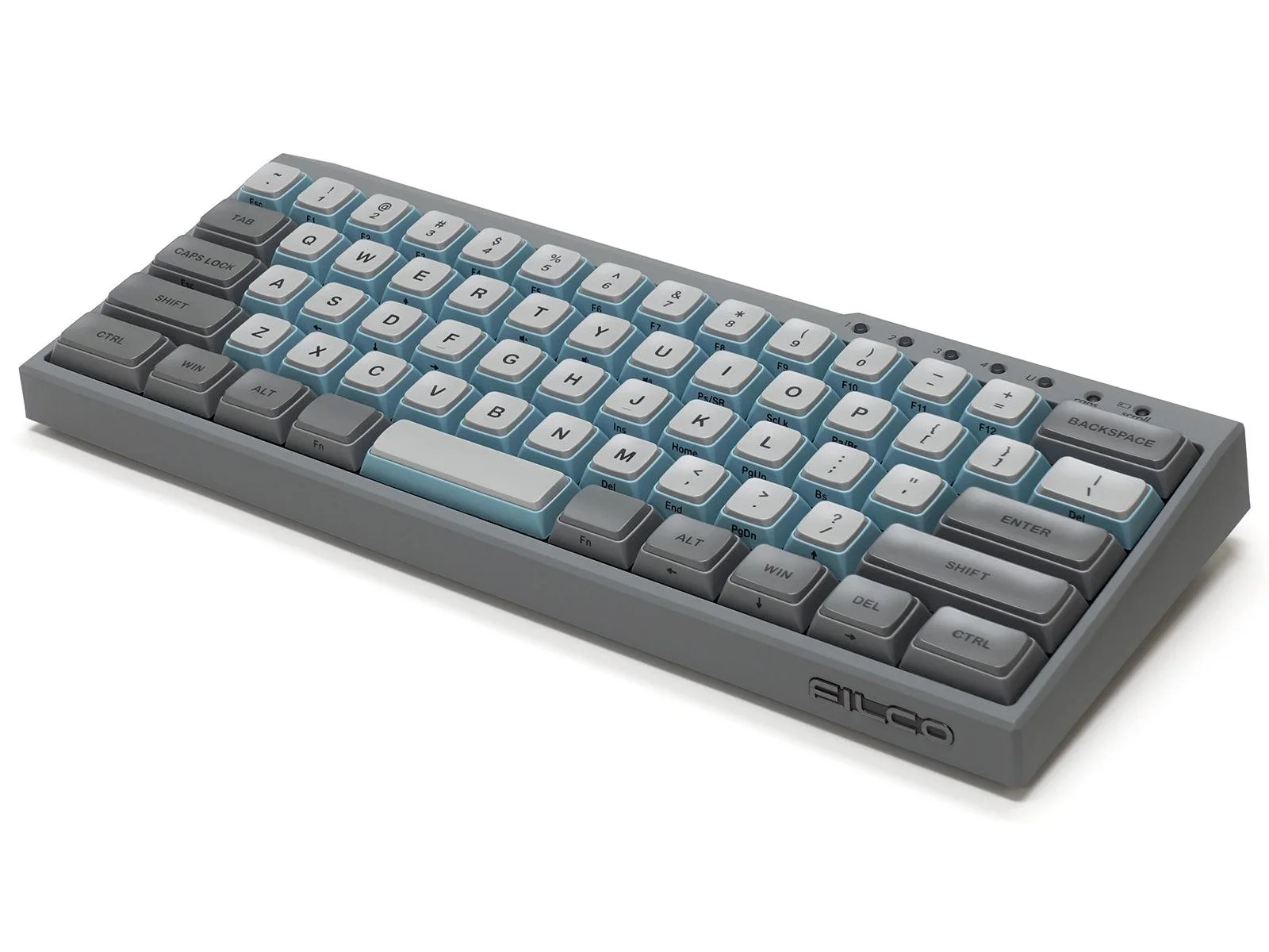 Filco Majestouch Minila-R Convertible Double Shot PBT 63 US ASCII Mechanical Keyboard Sky Gray (MX Red Switch) (FFBTR63MRL/ESG) - Image 5