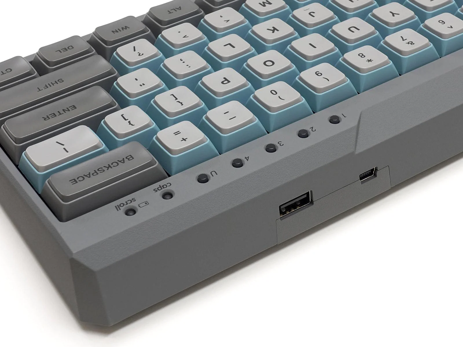 Filco Majestouch Minila-R Convertible Double Shot PBT 63 US ASCII Mechanical Keyboard Sky Gray (MX Red Switch) (FFBTR63MRL/ESG) - Image 8