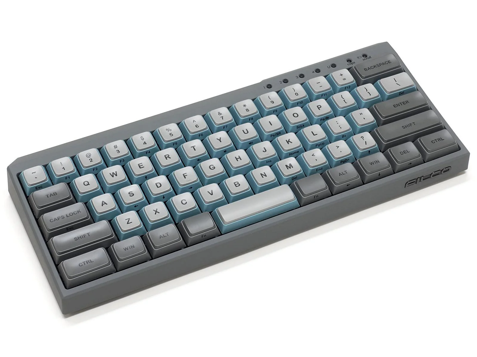 Filco Majestouch Minila-R Convertible Double Shot PBT 63 US ASCII Mechanical Keyboard Sky Gray (MX Red Switch) (FFBTR63MRL/ESG) - Image 9