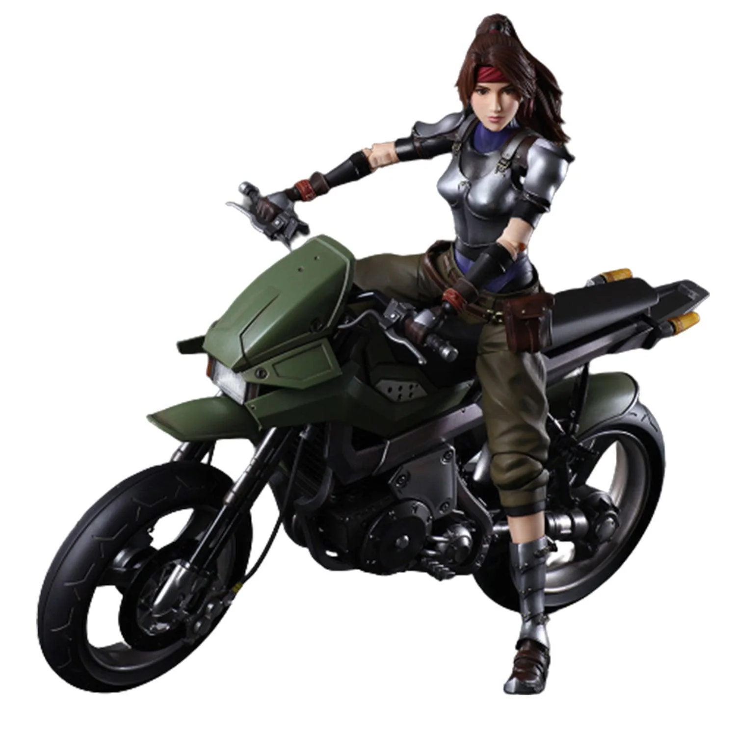 Final Fantasy VII Remake Play Arts Kai Action Figure (Jessie & Motorcycle Set)