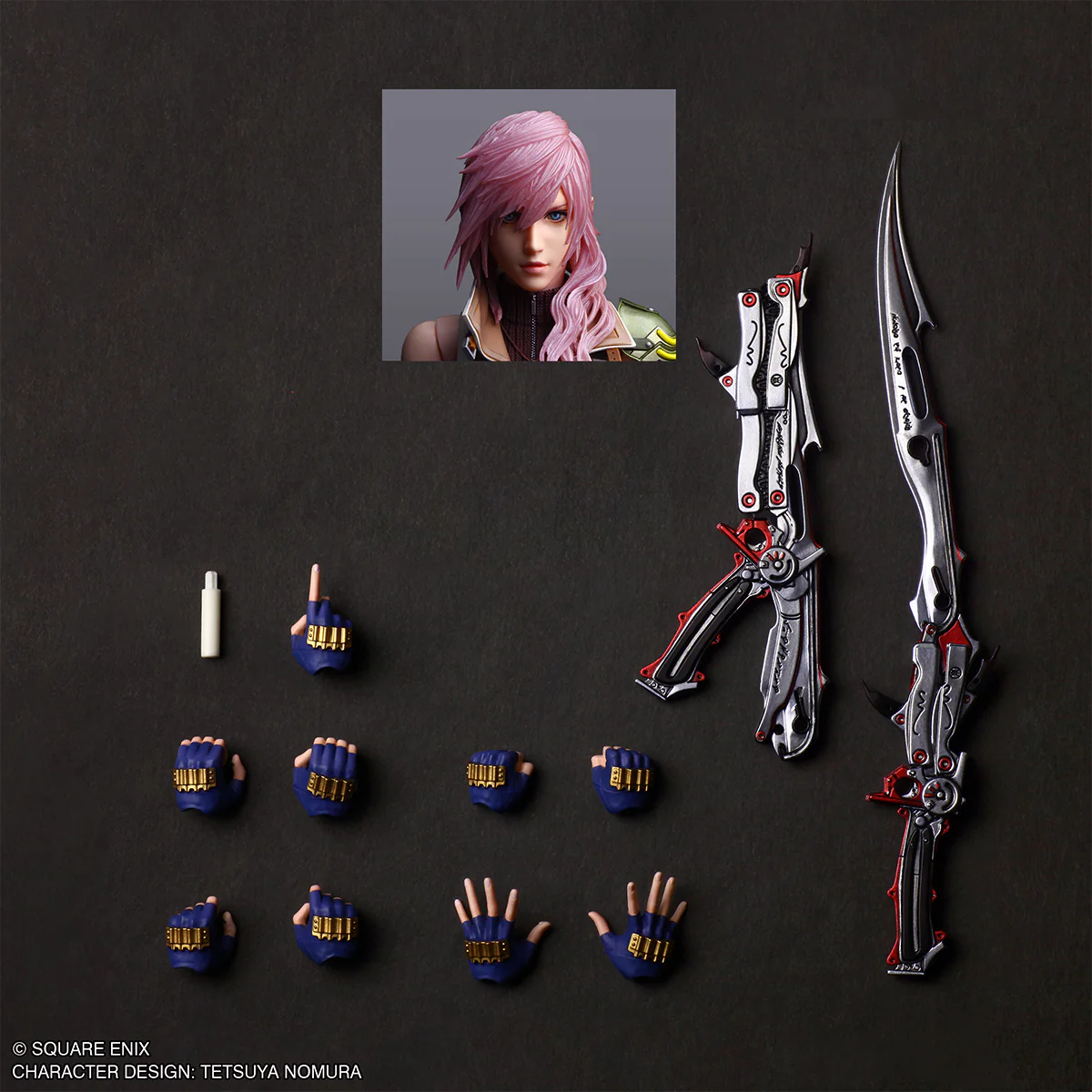 Final Fantasy XIII Play Arts Shin Action Figure - Lightning - Image 9