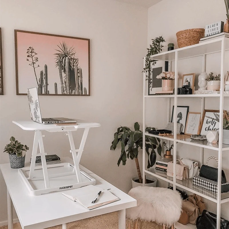 Flexispot Standing Desk Converters ML2 27-Inches (White) - Image 8