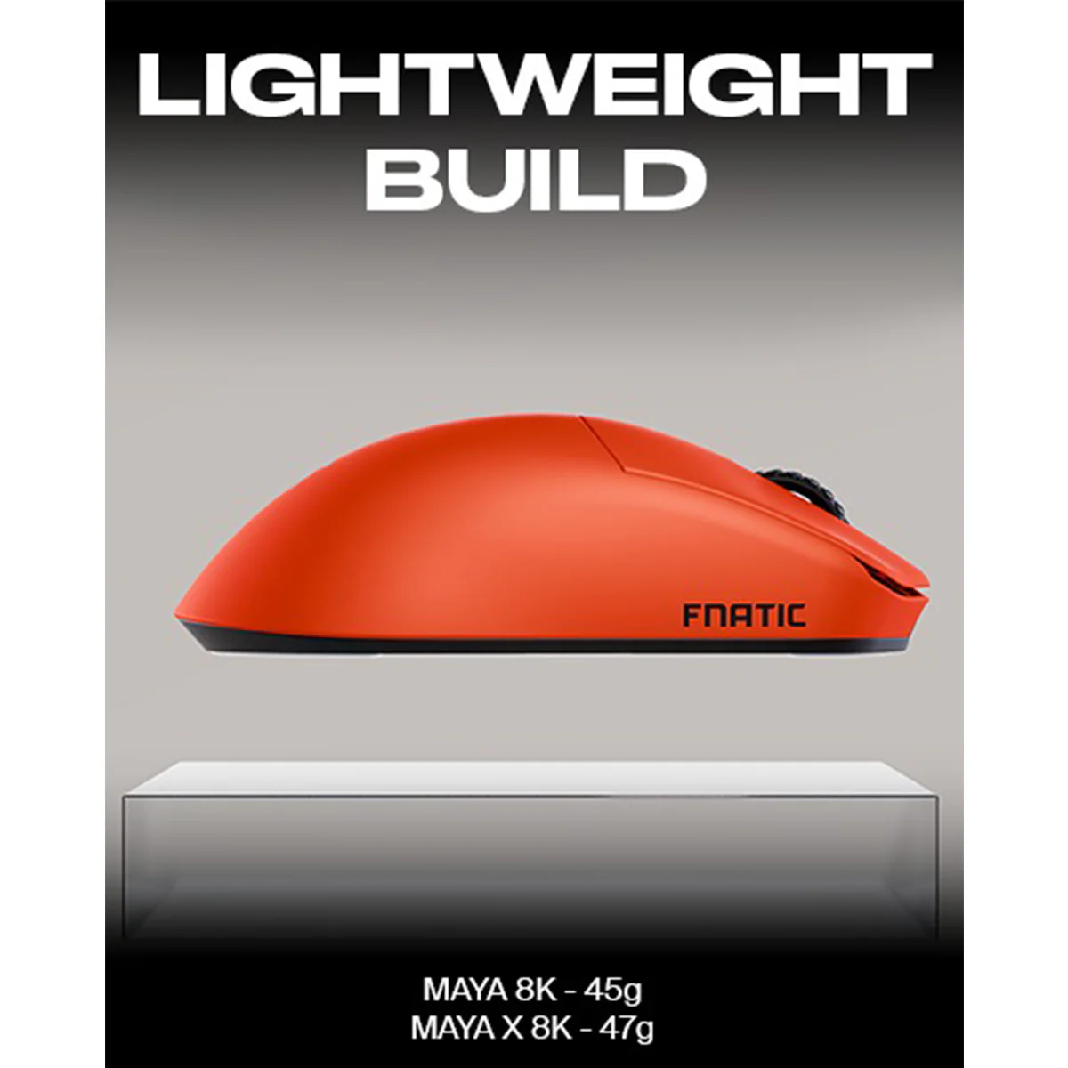 Fnatic x Lamzu MAYA 8K Wireless Gaming Mouse Fnatic Special Edition (Orange) - Image 8