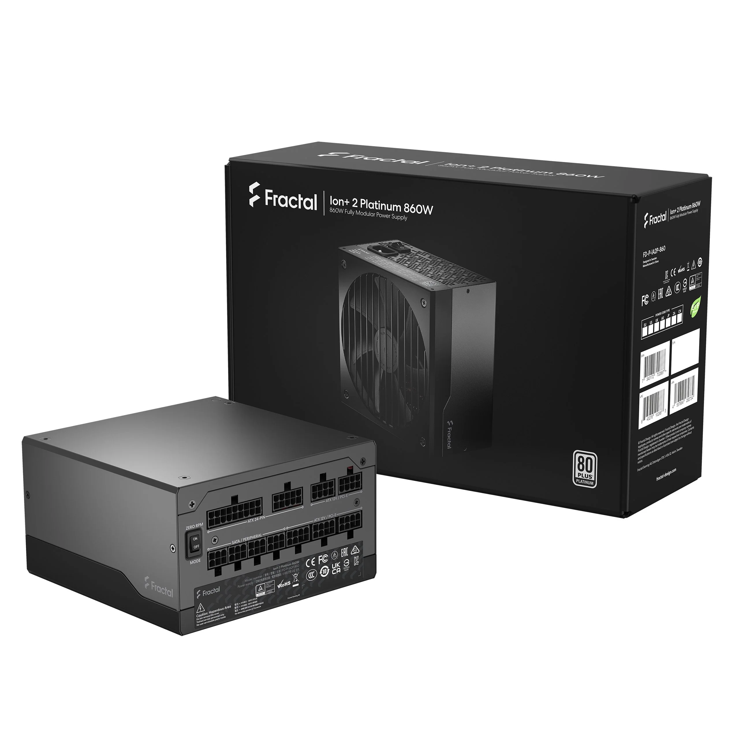 Fractal Design Ion+ 2 Platinum 860W Fully Modular Power Supply (FD-P-IA2P-860) - Image 16