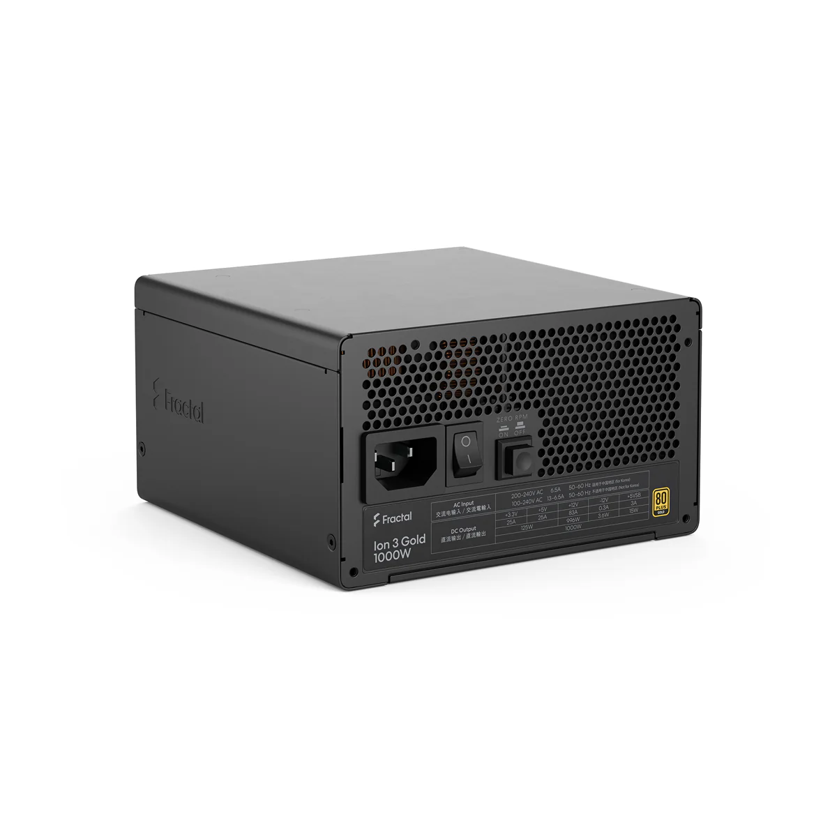 Fractal Design Ion 3 Gold 1000W Fully Modular Power Supply (Black, White) - Image 11