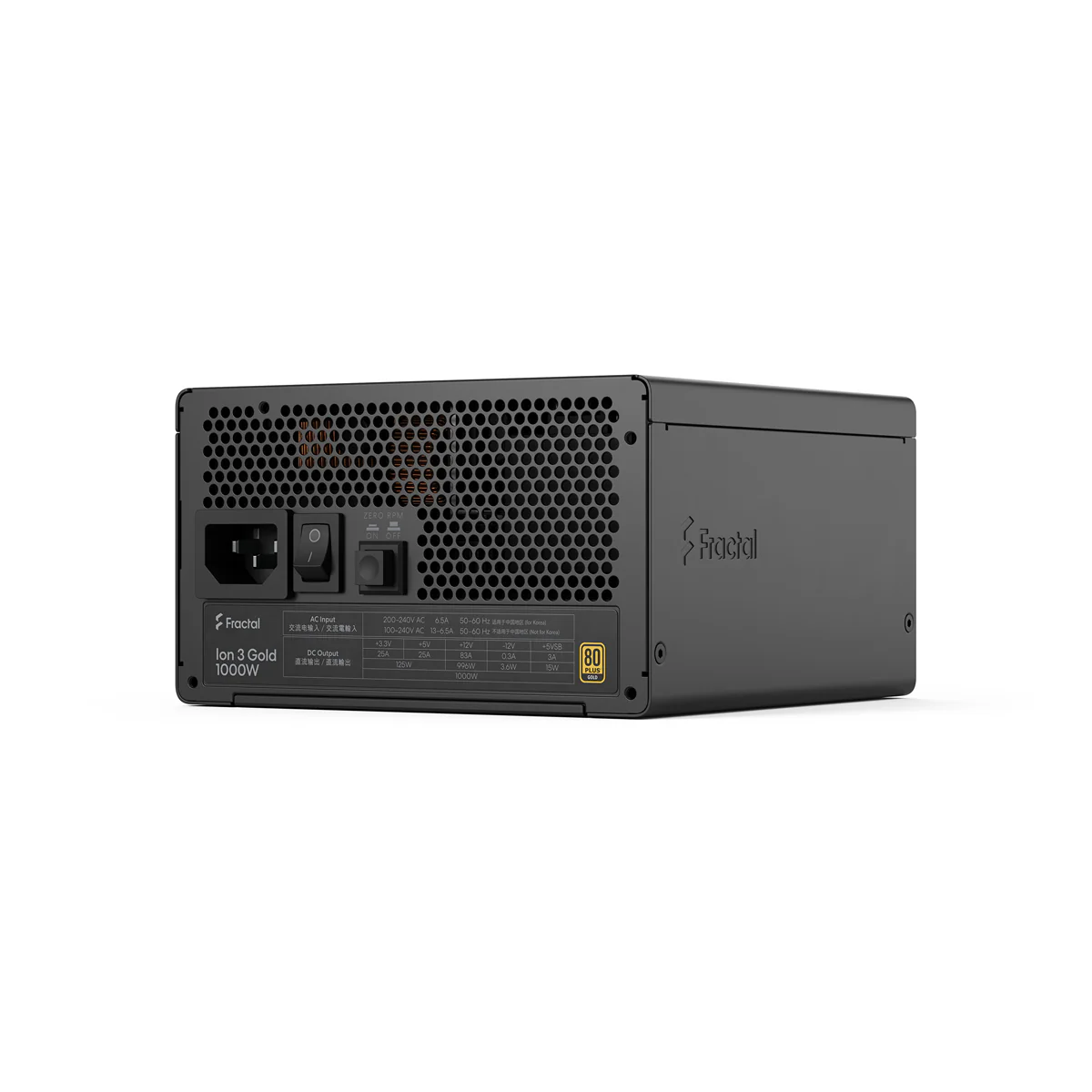 Fractal Design Ion 3 Gold 1000W Fully Modular Power Supply (Black, White) - Image 17