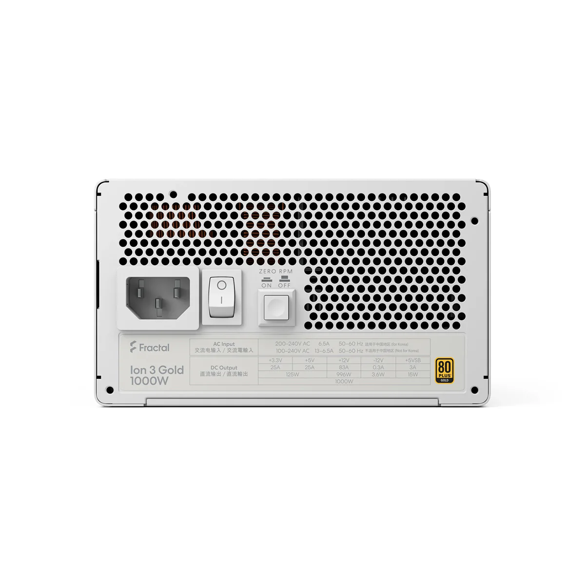 Fractal Design Ion 3 Gold 1000W Fully Modular Power Supply (Black, White) - Image 36