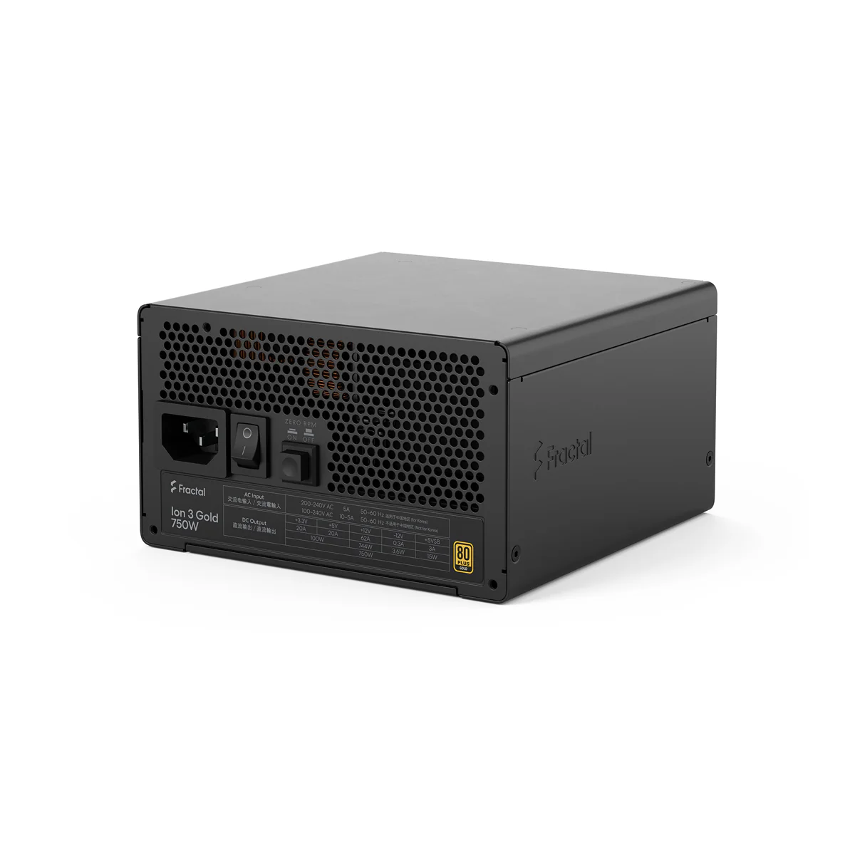 Fractal Design Ion 3 Gold 750W Fully Modular Power Supply (Black) (FD-P-IA3G-750) - Image 15