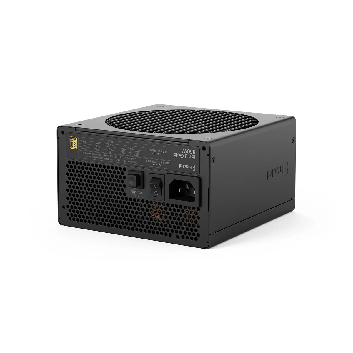 Fractal Design Ion 3 Gold 850W Fully Modular Power Supply (Black) (FD-P-IA3G-850) - Image 15