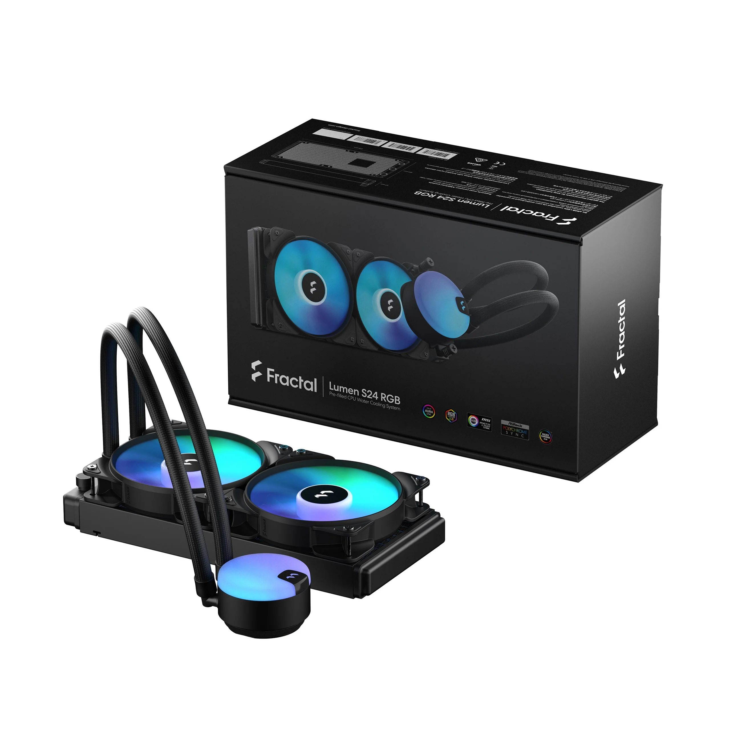 Fractal Design Lumen S24 RGB V2 Pre-filled CPU Water Cooling System (FD-W-L1-S2412) - Image 8