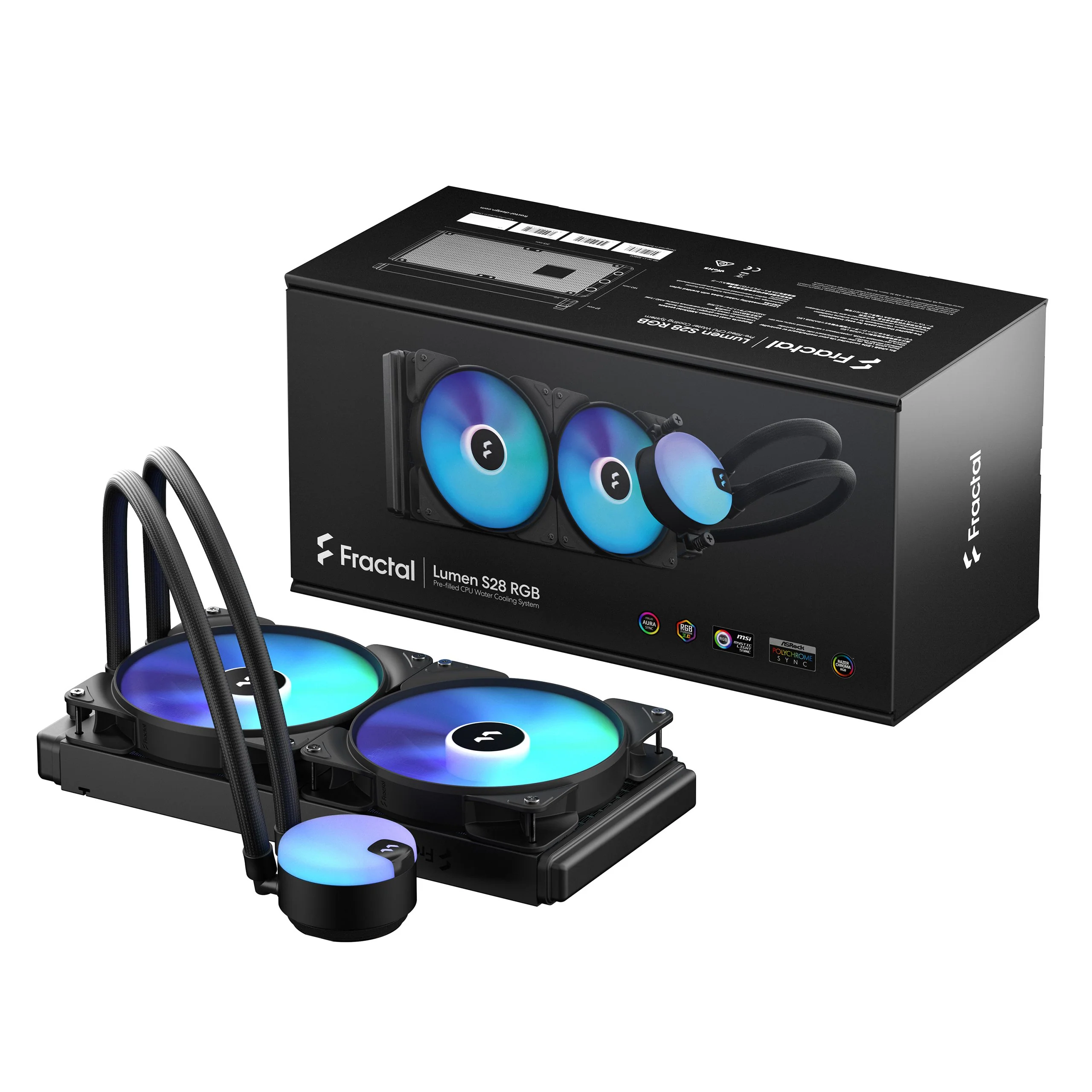 Fractal Design Lumen S28 RGB V2 Pre-filled CPU Water Cooling System (FD-W-L1-S2812) - Image 7