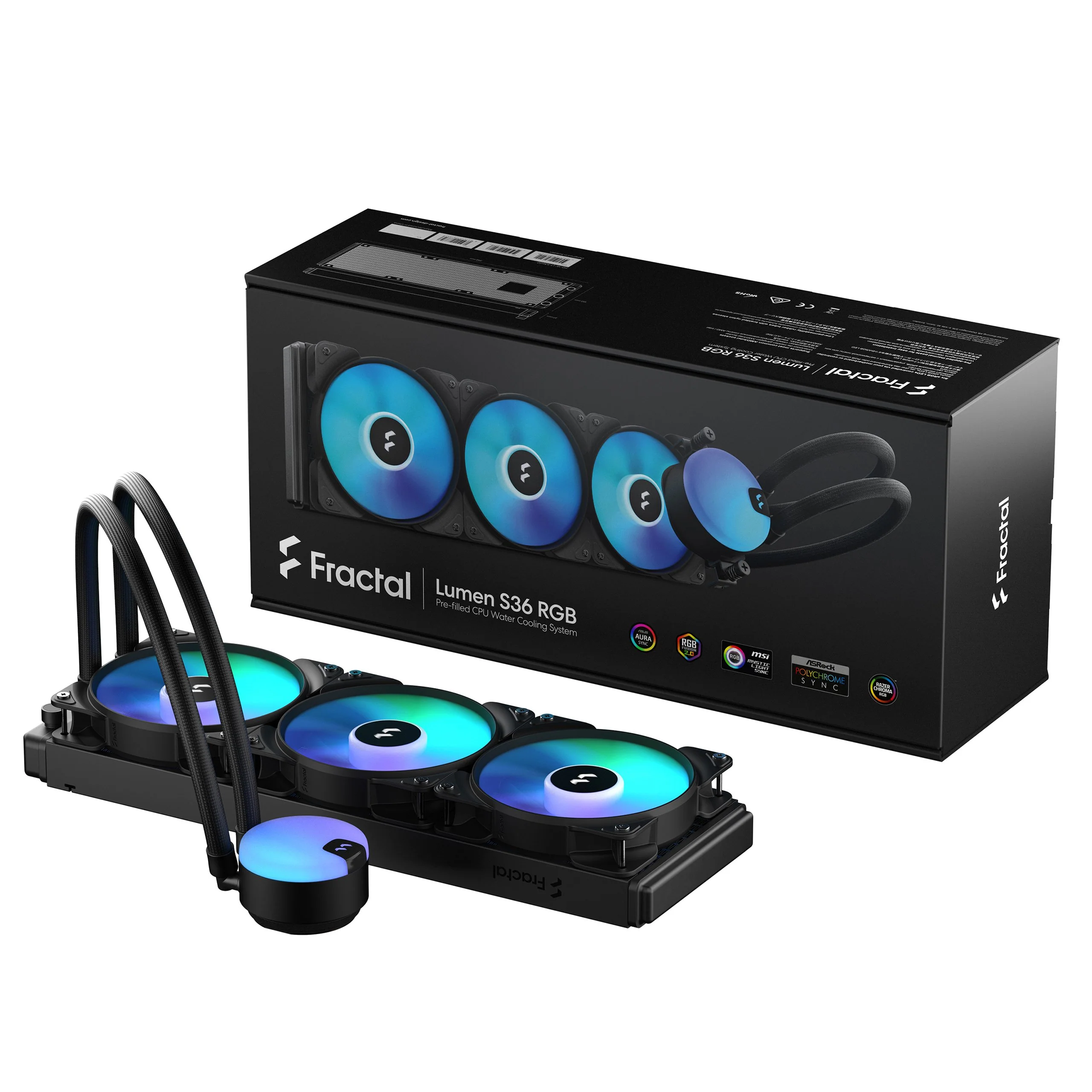Fractal Design Lumen S36 RGB V2 Pre-filled CPU Water Cooling System (FD-W-L1-S3612) - Image 3