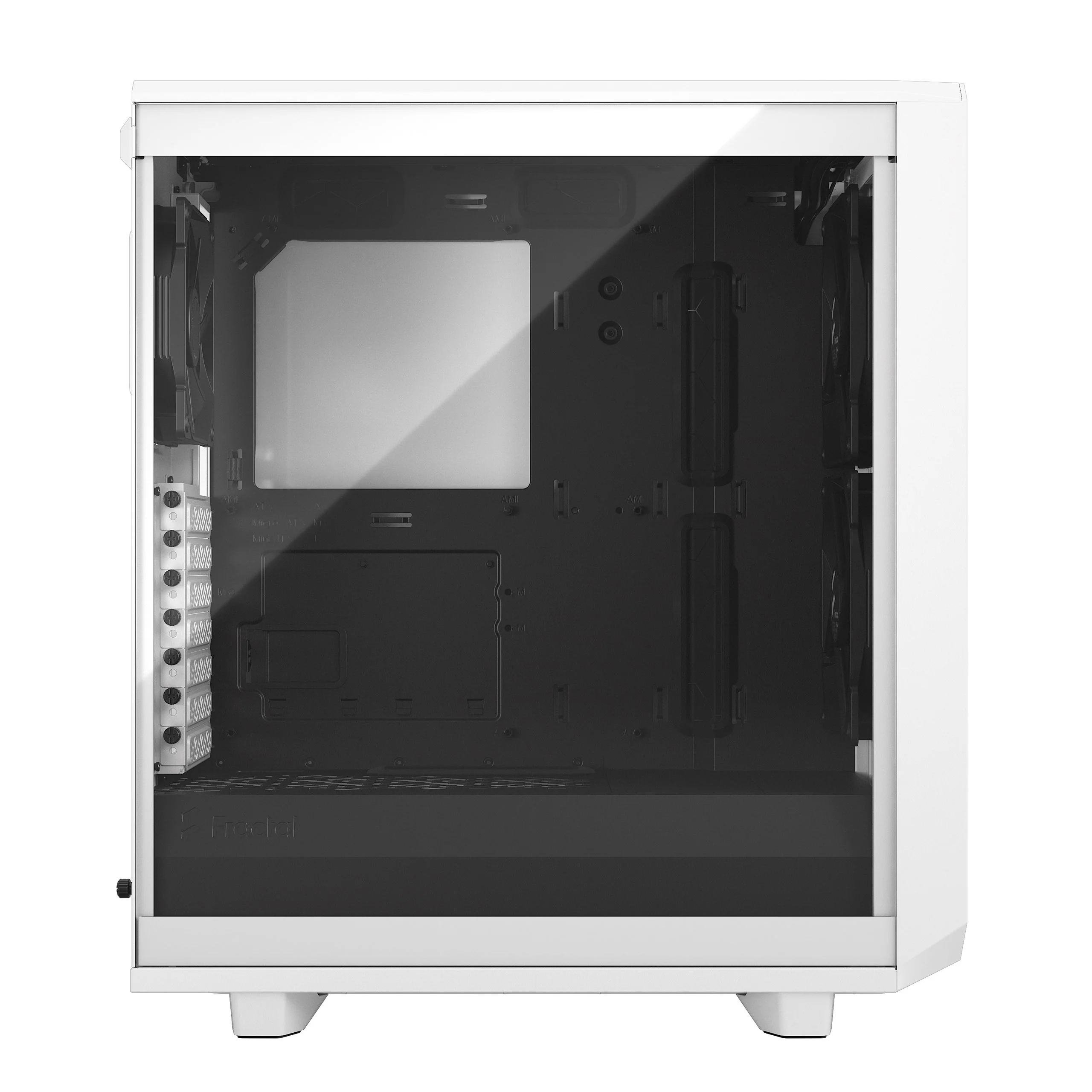 Fractal Design Meshify 2 Compact Computer Case (White TG Clear Tint) (FD-C-MES2C-05) - Image 2