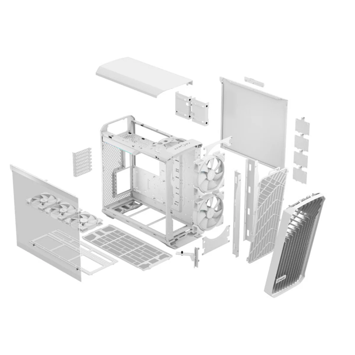 Fractal Design Torrent Computer Case (RGB Black TG Light Tint, RGB White TG Clear Tint) - Image 31
