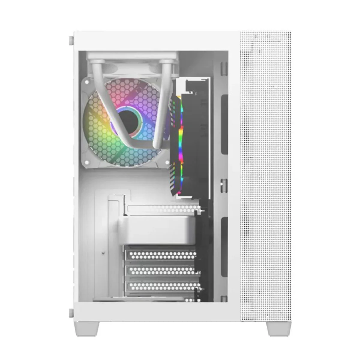 Frontier Trendsonic Igloo IG30A Dual Chamber Gaming ATX Case (White) - Image 2