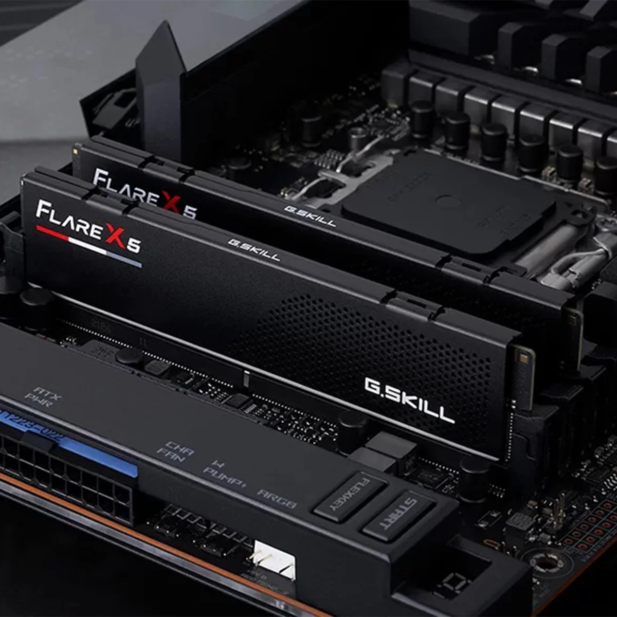G.Skill Flare X5 32GB (2x16GB) DDR5 6000 MT/s CL32-38-38-96 1.35V AMD EXPO Desktop Memory (Matte Black) (F5-6000J3238F16GX2-FX5) - Image 5