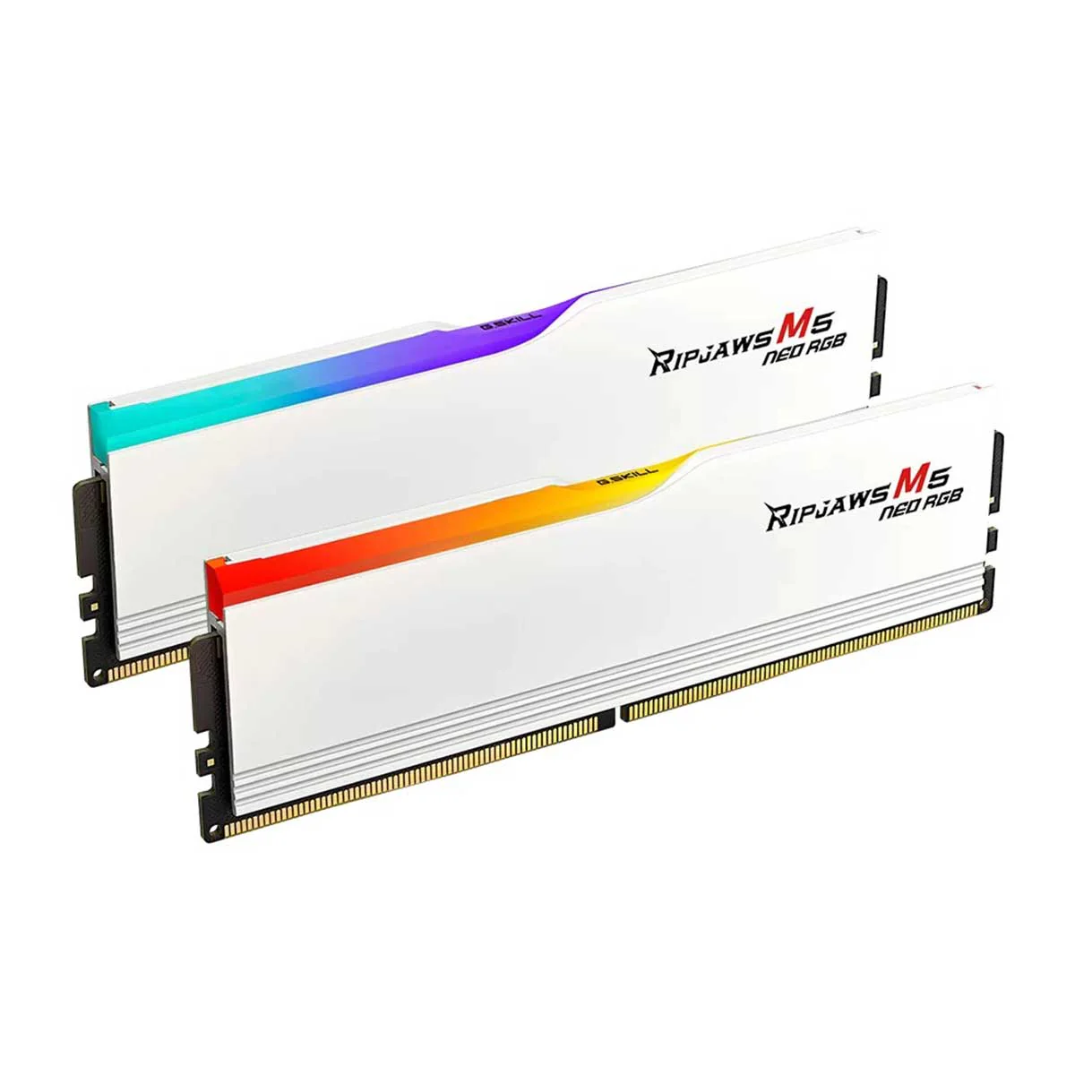 G.Skill Ripjaws M5 Neo RGB DDR5 48GB (2x24GB) 6000 MT/s CL30-36-36-96 1.35V AMD EXPO Desktop Memory (Matte White) (F5-6000J3036F24GX2-RM5NRW) - Image 4