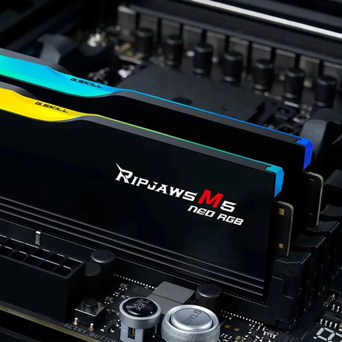 G.Skill Ripjaws M5 RGB 32GB (2x16GB) DDR5 6000 MT/s CL32-40-40-102 1.40V AMD EXPO Desktop Memory (F5-6400J3240G16GX2-RM5NRK) - Image 6