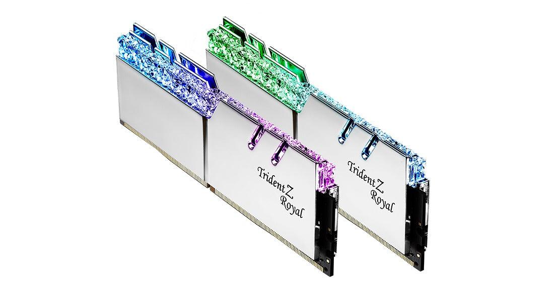 G.Skill Trident Z Royal RGB 16GB (2 X 8GB) DDR4 3600MHZ Memory (Silver) (F4-3600C18D-16GTRS) - Image 2
