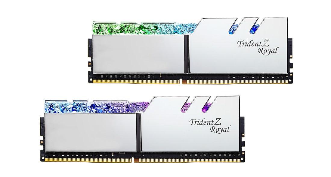 G.Skill Trident Z Royal RGB 16GB (2 X 8GB) DDR4 3600MHZ Memory (Silver) (F4-3600C18D-16GTRS) - Image 3
