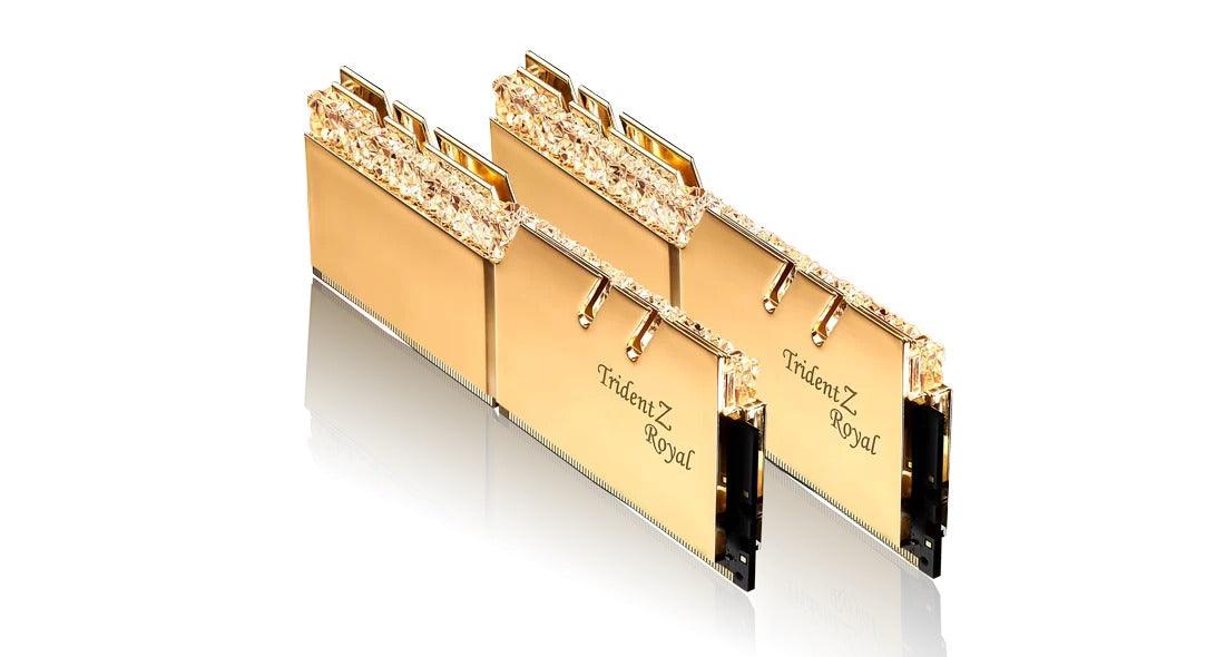 G.Skill Trident Z Royal RGB 32GB (2 X 16GB) DDR4 3600MHZ Memory (Gold) (F4-3600C18D-32GTRG) - Image 2