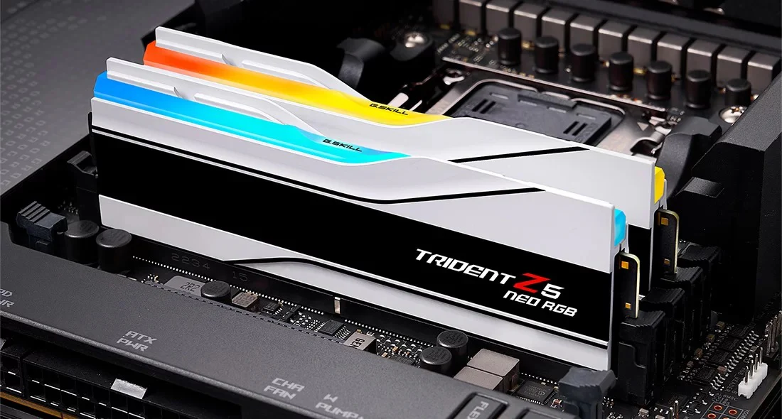 G. Skill Trident Z5 Neo RGB 32GB (2x16GB) DDR5 6000MHz CL30-36-36-96 1.35V AMD EXPO Memory Kit (White) (F5-6000J3036F16GX2-TZ5NRW) - Image 6