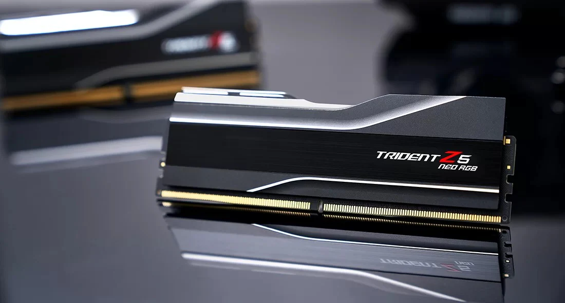 G. Skill Trident Z5 Neo RGB 32GB (2x16GB) DDR5 6000MHz CL32-38-38-96 1.35V AMD EXPO Memory Kit (Black) (F5-6000J3238F16GX2-TZ5NR) - Image 4