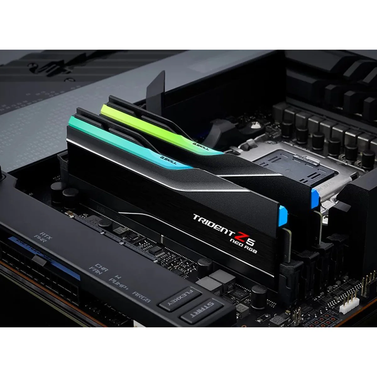 G.Skill Trident Z5 Neo RGB 64GB (2x32GB) DDR5 6000 MT/s CL30-40-40-96 1.40V AMD EXPO Desktop Memory (Matte Black) (F5-6000J3040G32GX2-TZ5NR) - Image 5