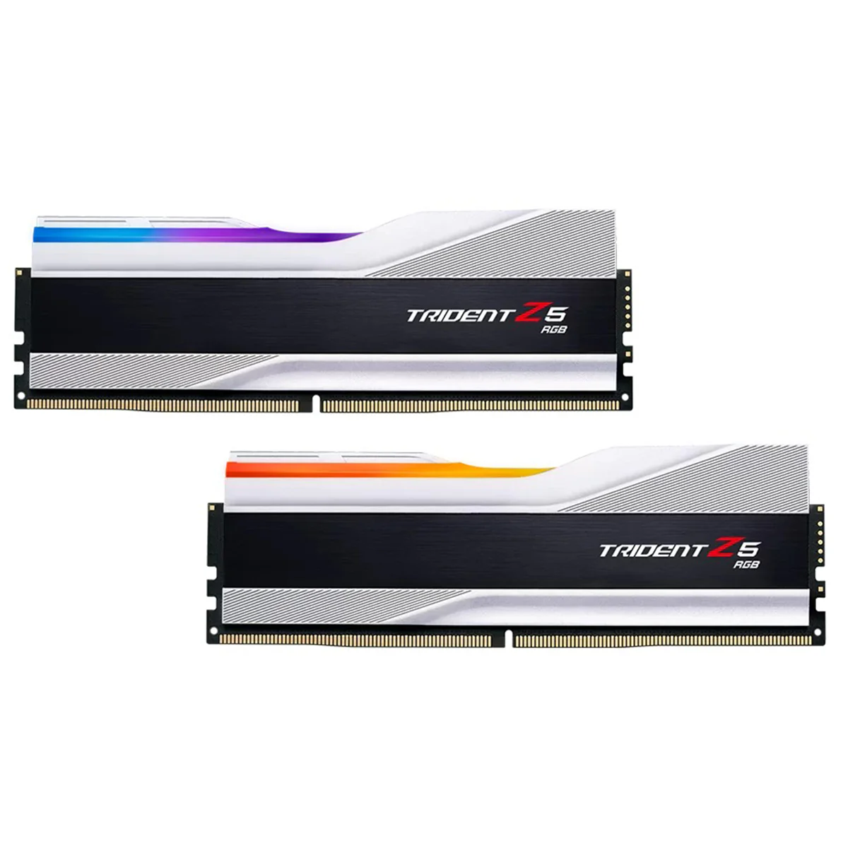G.Skill Trident Z5 RGB 32GB (2x16GB) DDR5 5600 MT/s CL36-36-36-89 1.20V Intel XMP Desktop Memory (Metallic Silver) (F5-5600J3636C16GX2-TZ5RS) - Image 2
