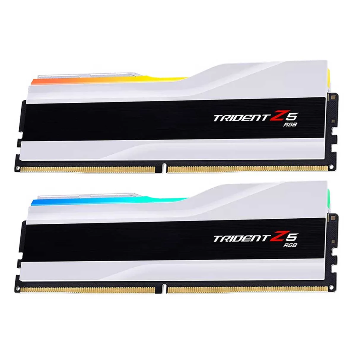 G.Skill Trident Z5 RGB 32GB (2X16GB) DDR5 Intel XMP 6400MHZ CL32-39-39-102 1.40V Desktop Memory (Matte White) (F5-6400J3239G16GX2-TZ5RW)
