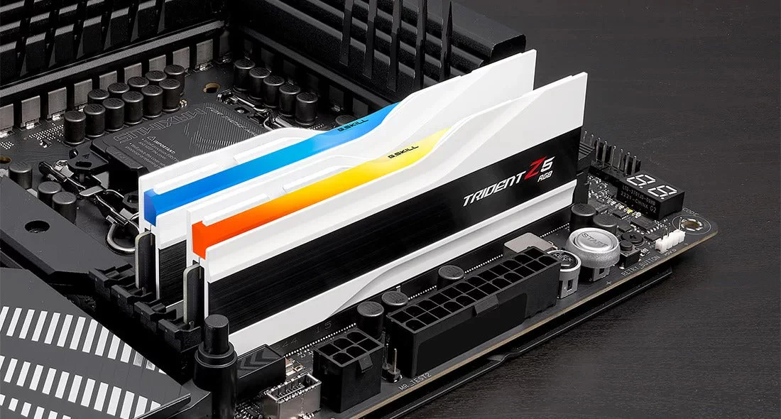 G.Skill Trident Z5 RGB 32GB (2X16GB) DDR5 Intel XMP 6400MHZ CL32-39-39-102 1.40V Desktop Memory (Matte White) (F5-6400J3239G16GX2-TZ5RW) - Image 5
