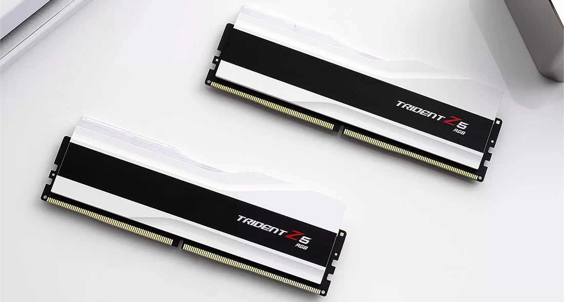 G.Skill Trident Z5 RGB 64GB (2X32GB) DDR5 Intel XMP 6400MHZ CL32-39-39-102 1.40V Desktop Memory (Matte White) (F5-6400J3239G32GX2-TZ5RW) - Image 6