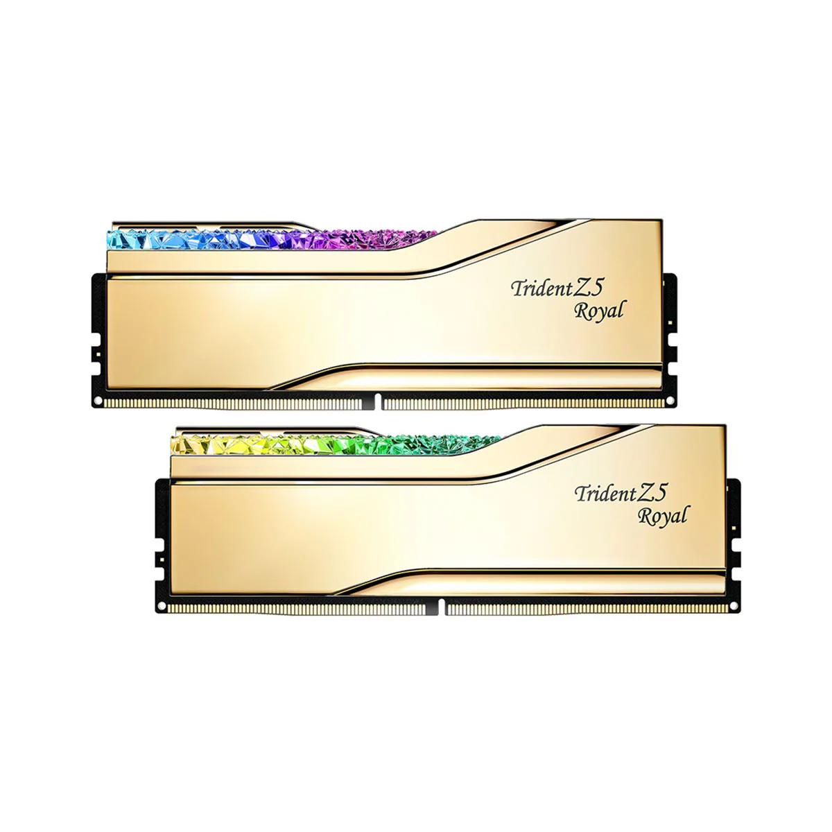G.Skill Trident Z5 Royal 32GB (2x16GB) DDR5 6400 MT/s CL30-39-39-102 1.40V AMD EXPO Desktop Memory (Gold) (F5-6400J3039G16GX2-TR5G)