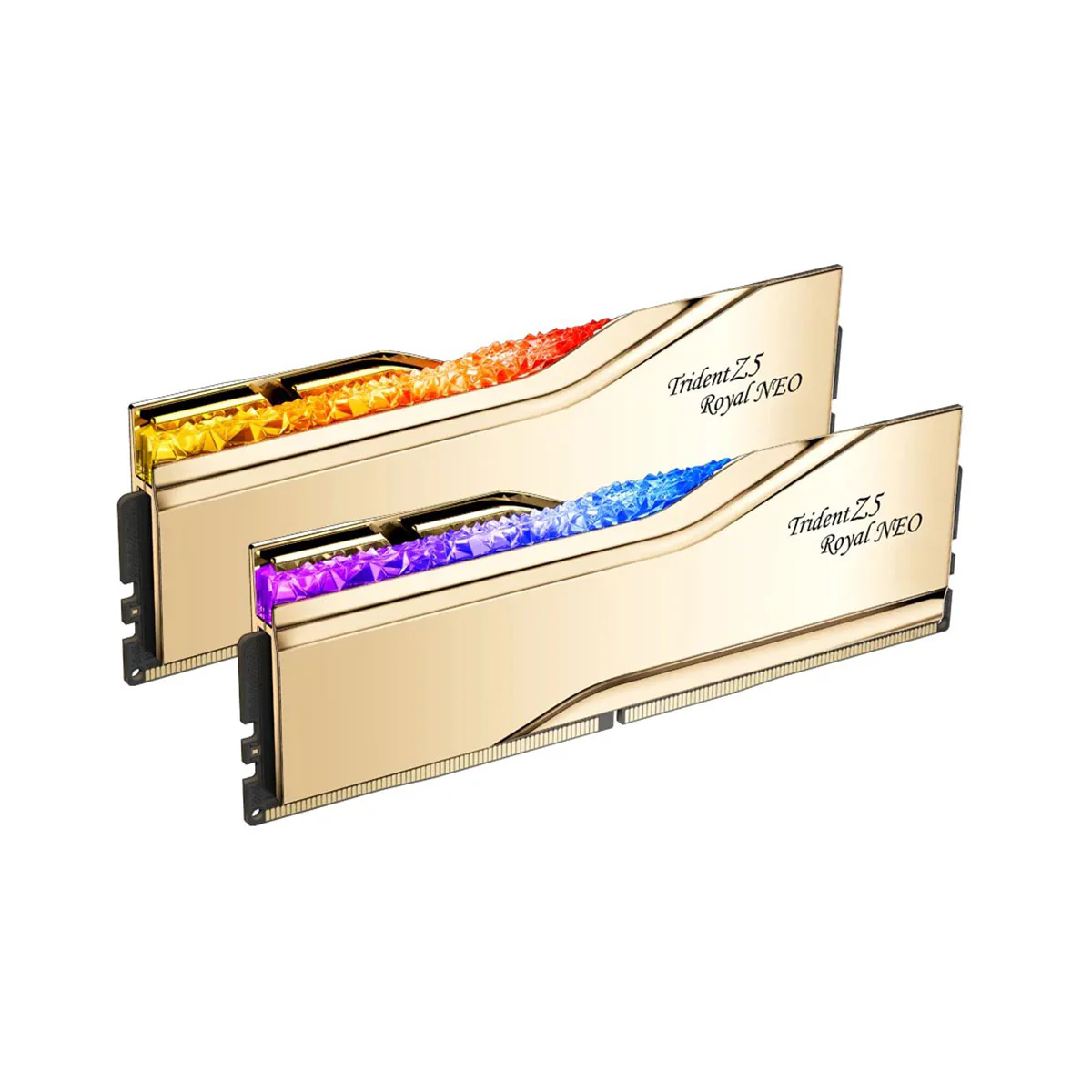 G.Skill Trident Z5 Royal Neo 32GB (2x16GB) DDR5 6000 MT/s CL28-36-36-96 1.40V AMD EXPO Desktop Memory (Gold) (F5-6000J2836G16GX2-TR5NG) - Image 2