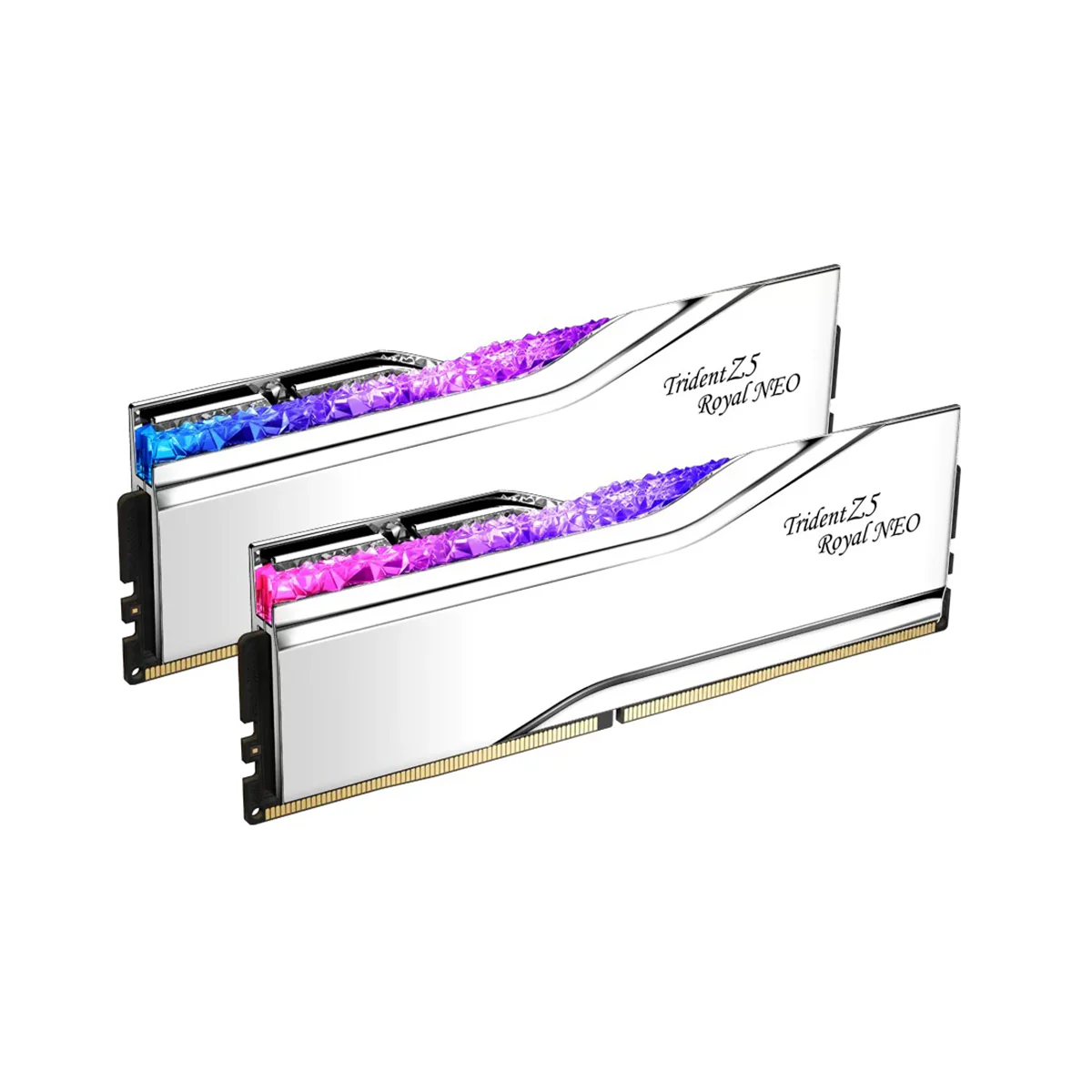 G.Skill Trident Z5 Royal Neo DDR5 48GB (2x24GB) 8000 MT/s CL40-48-48-128 1.40V AMD EXPO Desktop Memory (Silver) (F5-8000J4048G24GX2-TR5NS) - Image 3