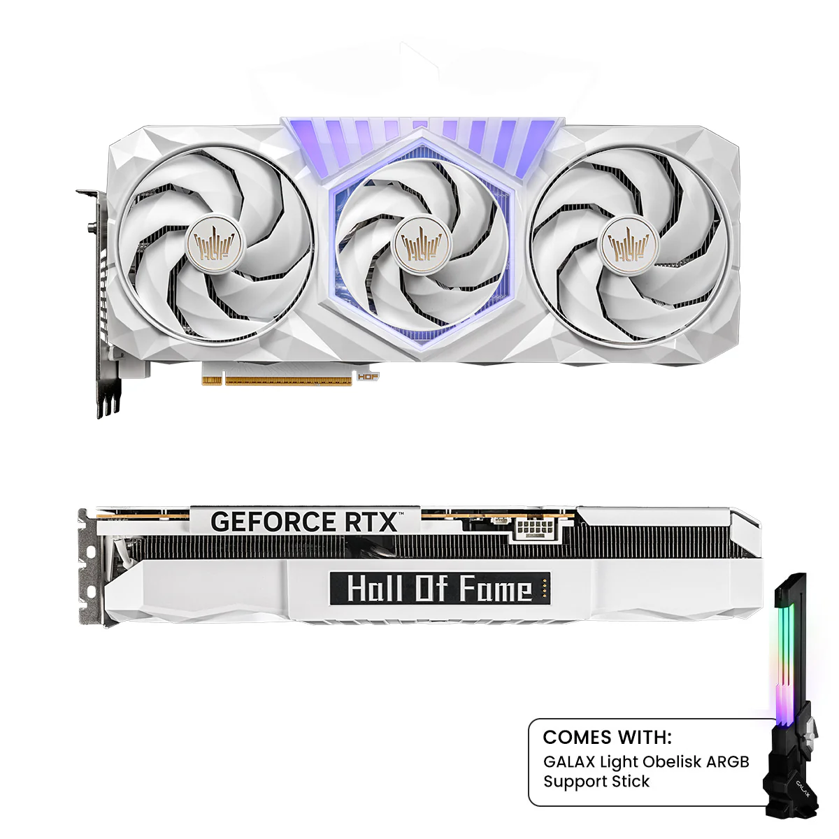 Galax GeForce RTX 5070 Ti Hall of Fame 16GB GDDR7 Gaming Graphics Card (White)