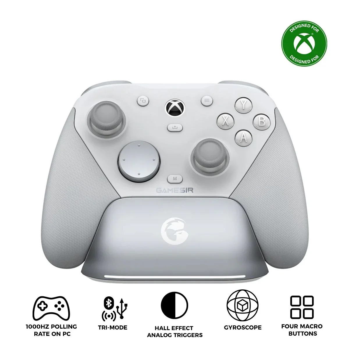 GameSir G7 Pro Tri-Mode Gaming Controller for Xbox / Mobile / PC (Mech White, Shadow Ember) - Image 2