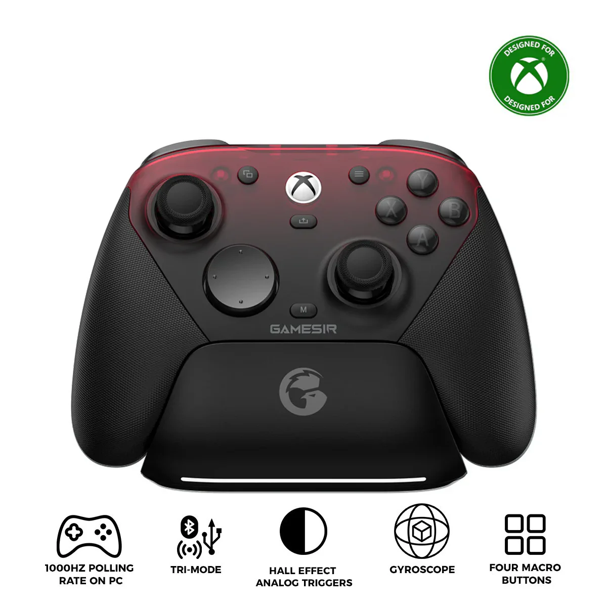 GameSir G7 Pro Tri-Mode Gaming Controller for Xbox / Mobile / PC (Mech White, Shadow Ember) - Image 9