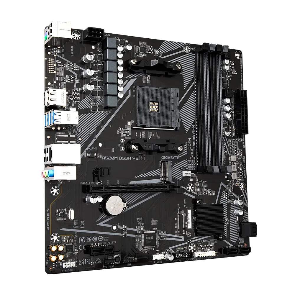 Gigabyte AMD A520M DS3H V2 AM4 Ultra Durable Motherboard - Image 3