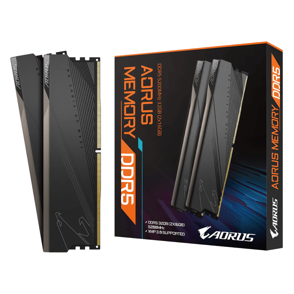 GIGABYTE AORUS 32GB (2X16GB) 5200MHZ DDR5 Memory Module Kit (GP-ARS32G52D5) - Image 3