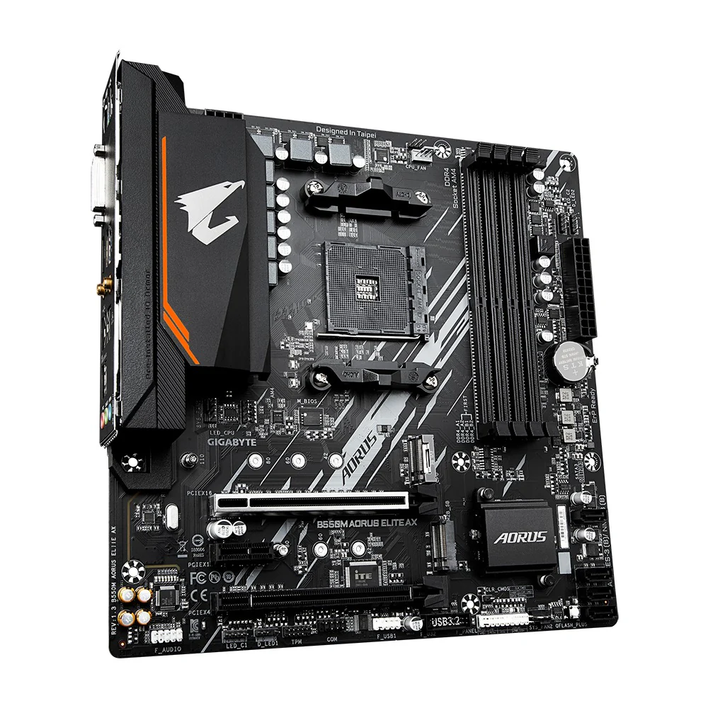 Gigabyte B550M Aorus Elite AX AMD AM4 Micro-ATX Gaming Motherboard - Image 4