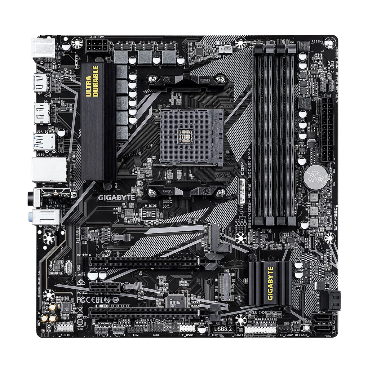 Gigabyte B550M DS3H AC R2 DDR4 Motherboard