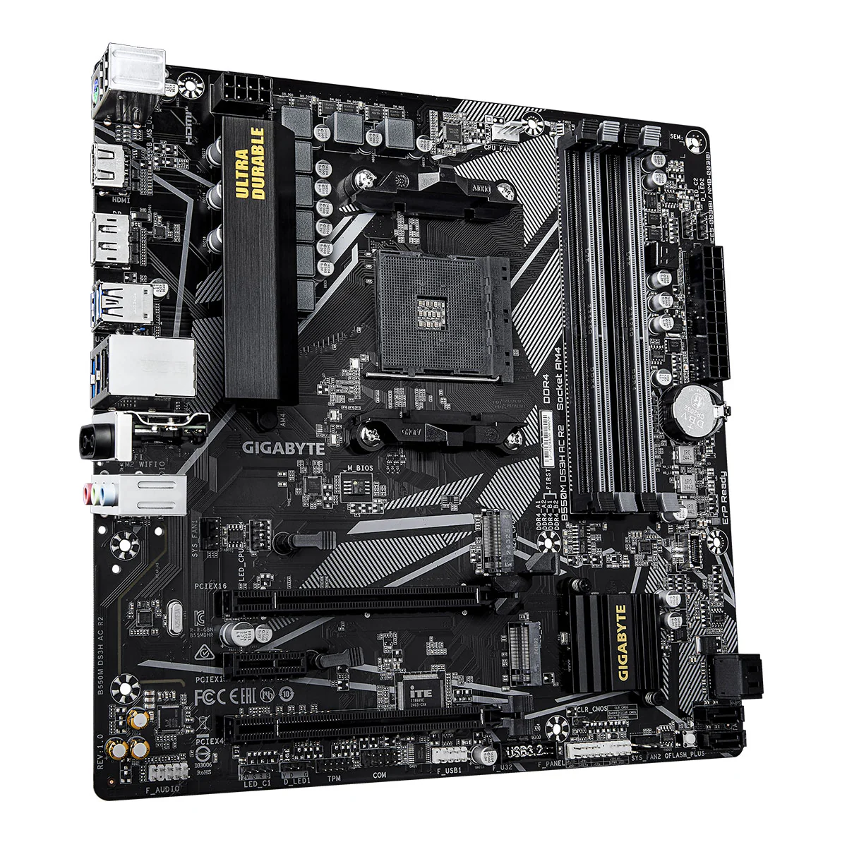 Gigabyte B550M DS3H AC R2 DDR4 Motherboard - Image 2