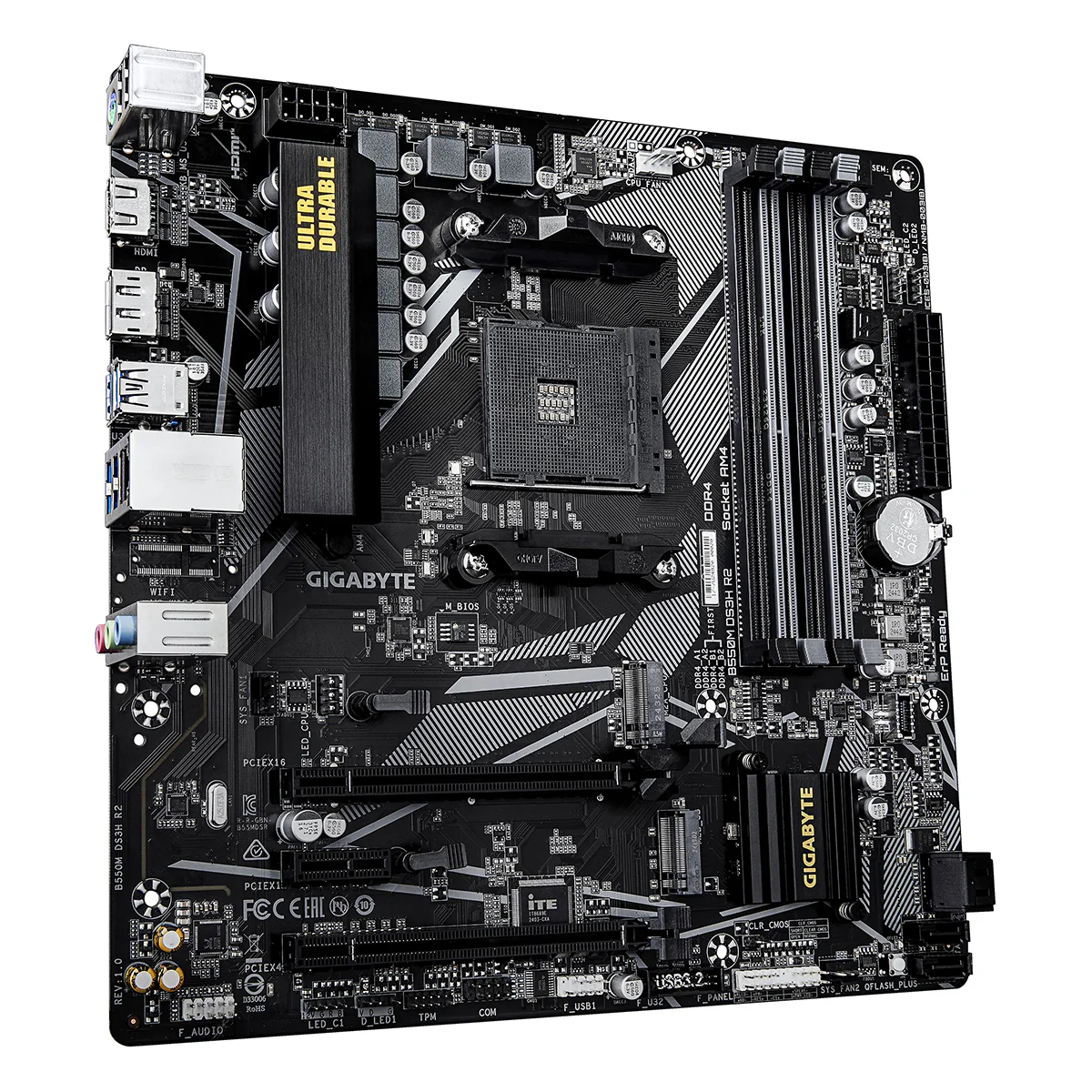 Gigabyte B550M DS3H R2 Ultra Durable Motherboard - Image 2