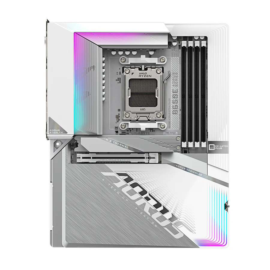 Gigabyte B650E Aorus Stealth ICE DDR5 Gaming Motherboard - Image 2